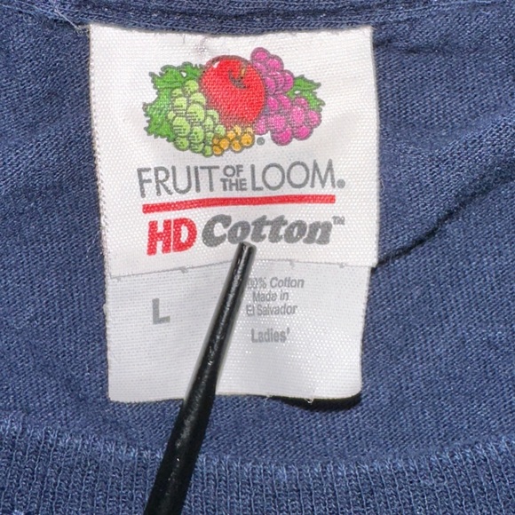 Women’s Size L Graphic Tee Short Sleeve Navy Grandma Summer Lightweight Quirky - Picture 4 of 6